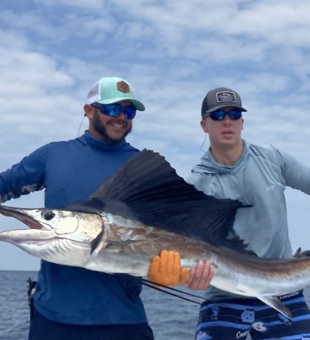 Sailfish success! Offshore fishing charters